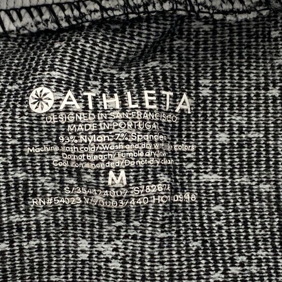 Athleta Flurry Blizzard Gradient Turtleneck Shirt Womens Ribbed Top Size Medium - Picture 4 of 14